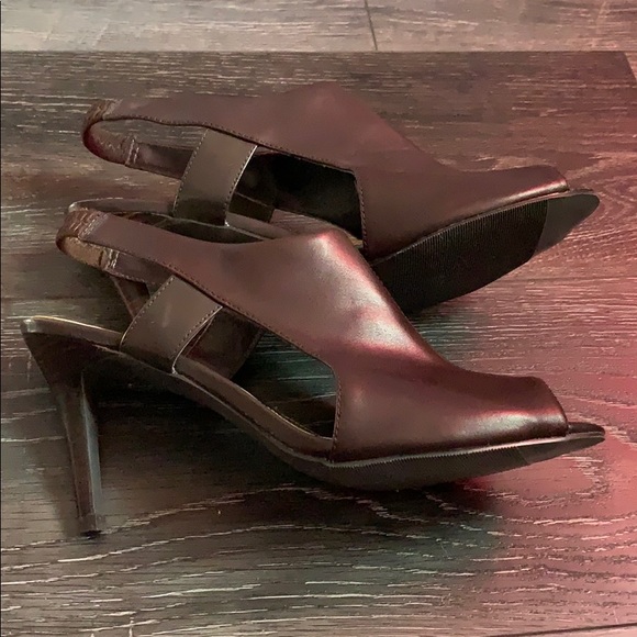 NINE & CO BY NINE WEST OPEN TOED HEELS - Picture 2 of 7